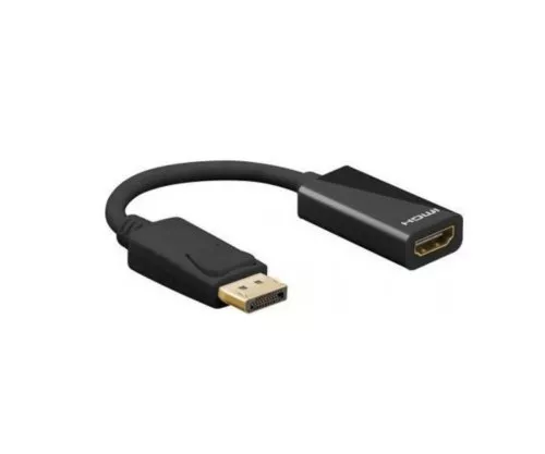 Adapter DisplayPort 1.4 isane HDMI tüüp A emane, DP 1.4 HDMI-le, 4K*2K@60Hz, 3D, pikkus 0.10m, DINIC Polybag